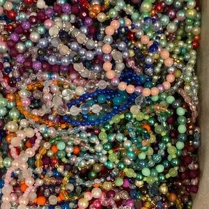 Colorful Beaded Bracelets Set